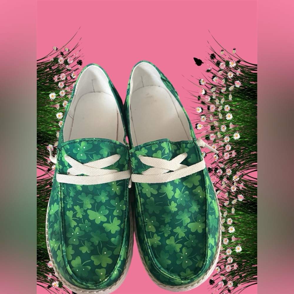 🍀 St Patrick Day ☘️ Comfy Shoes Sz 37/7